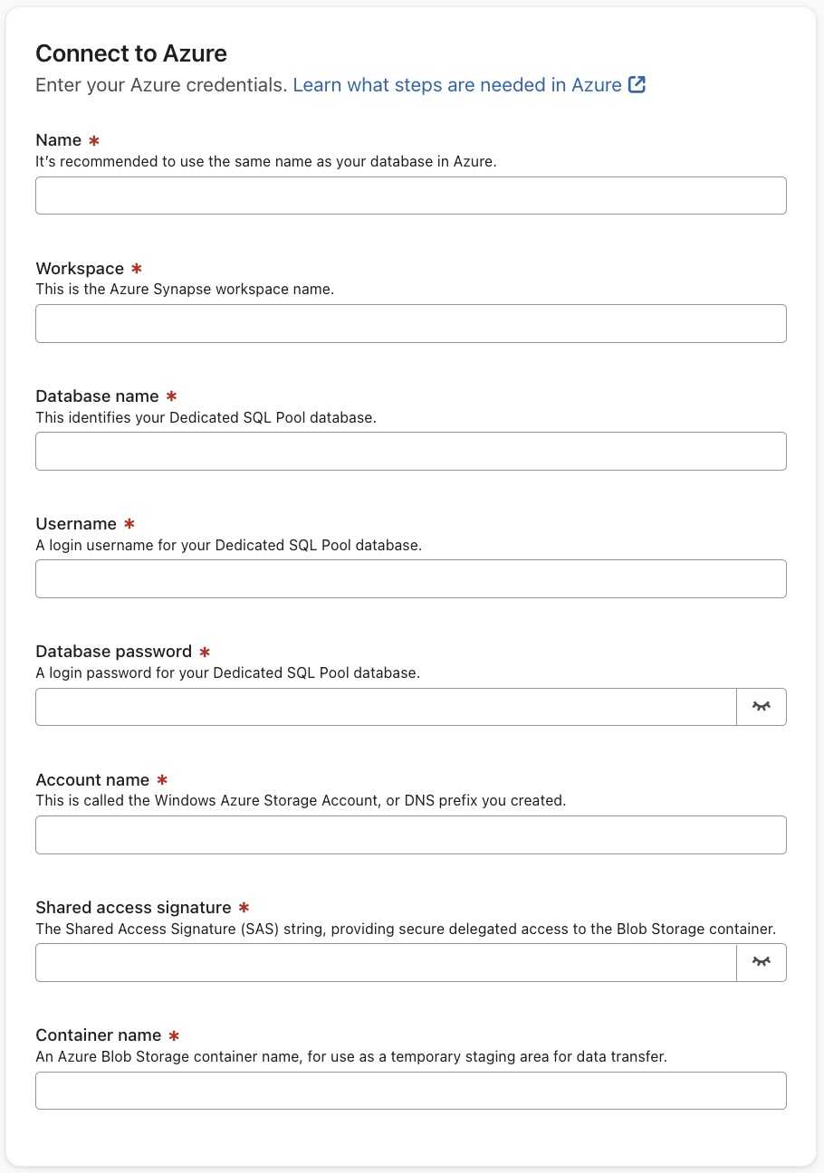 Azure-Anmeldeinformationen