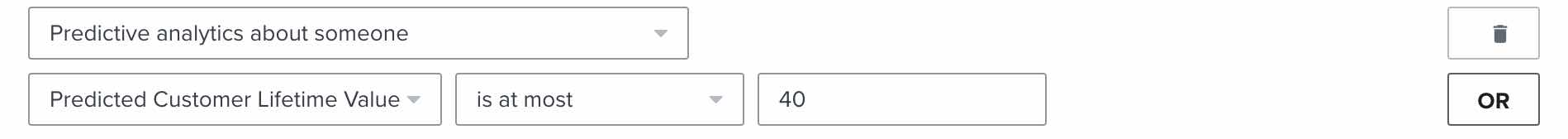 Prognostizierter Customer Lifetime Value Segment