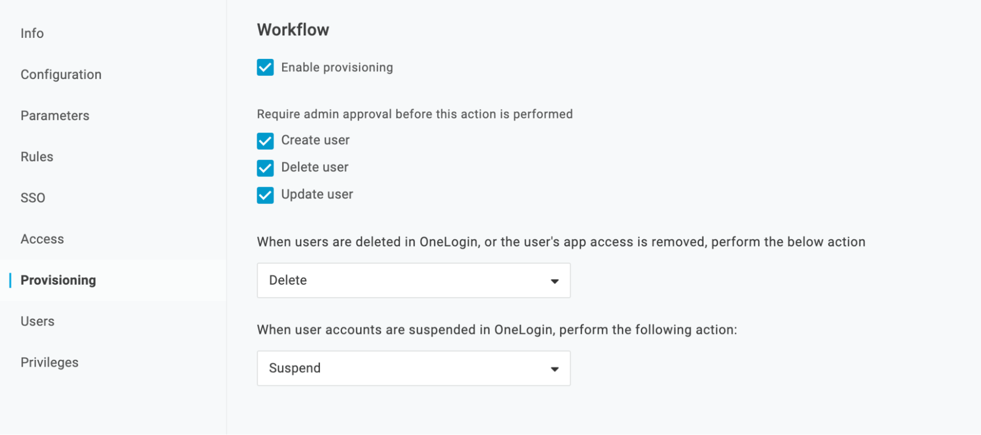 Credential details section with the correct settings