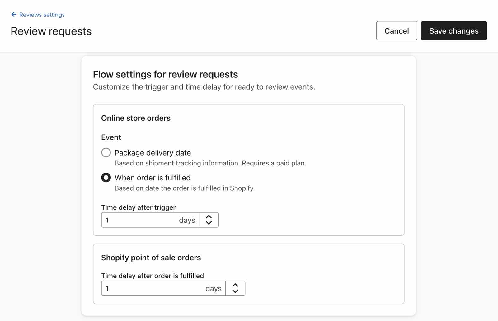 Revisar la configuración del flujo de solicitudes