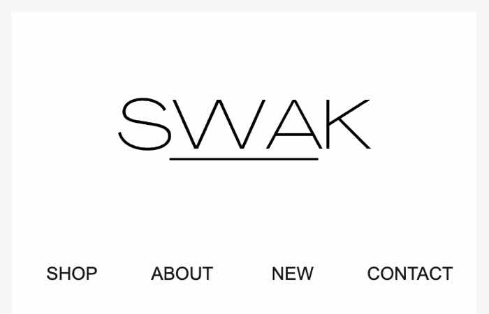 SWAK logo light mode on mobile