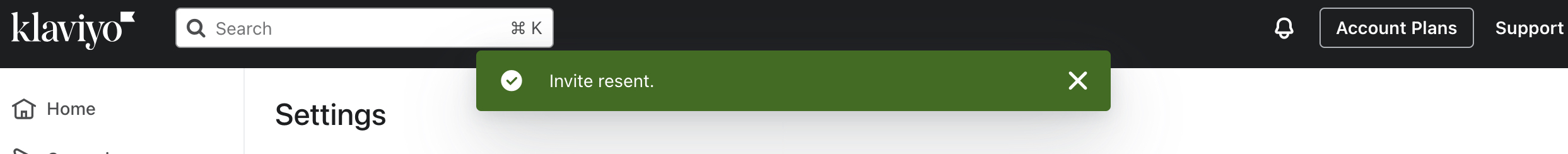 The Resend Invites menu where you can check the box next to the email addresses which you'd like to resend an invitation to.