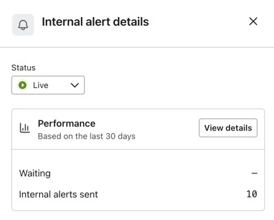 Endereço de e-mail do destinatário da ação de notificação encontrado na barra lateral esquerda do construtor de fluxo.