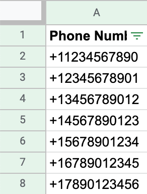 Indicating the country via a country code