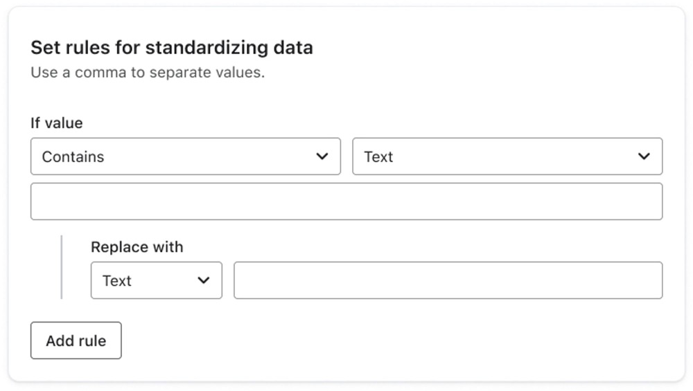 Standardize transformation method