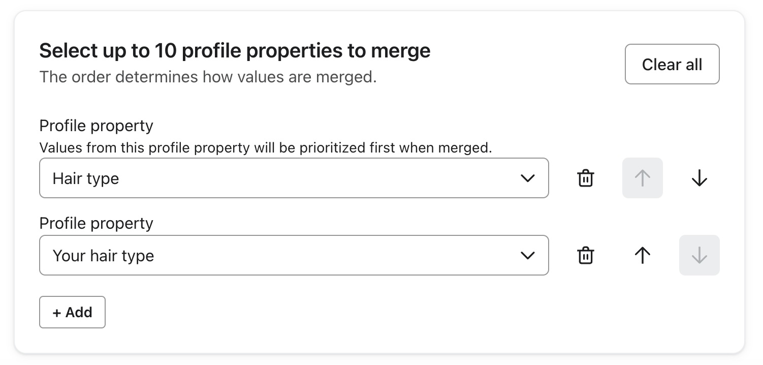 Example merge transformation