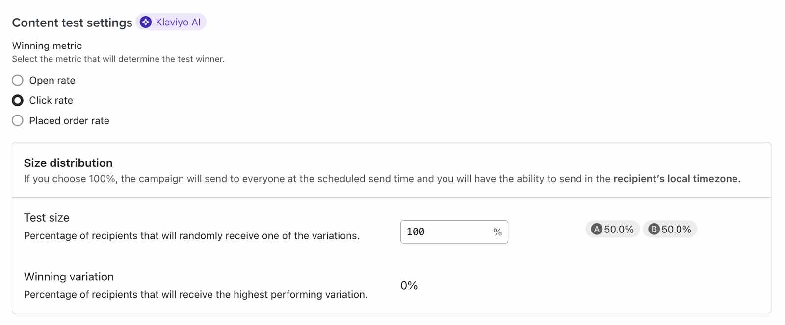 Test to allow sending in recipient local timezone