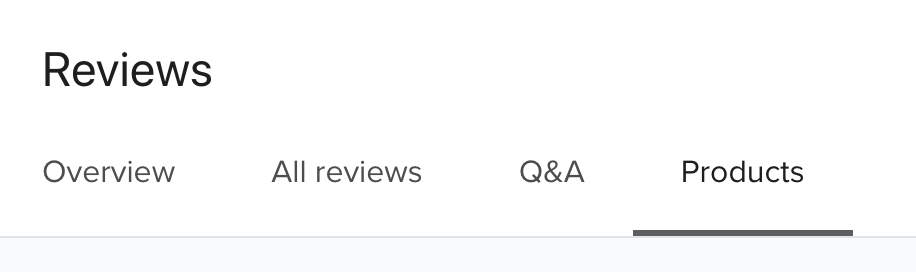 reviews product tab