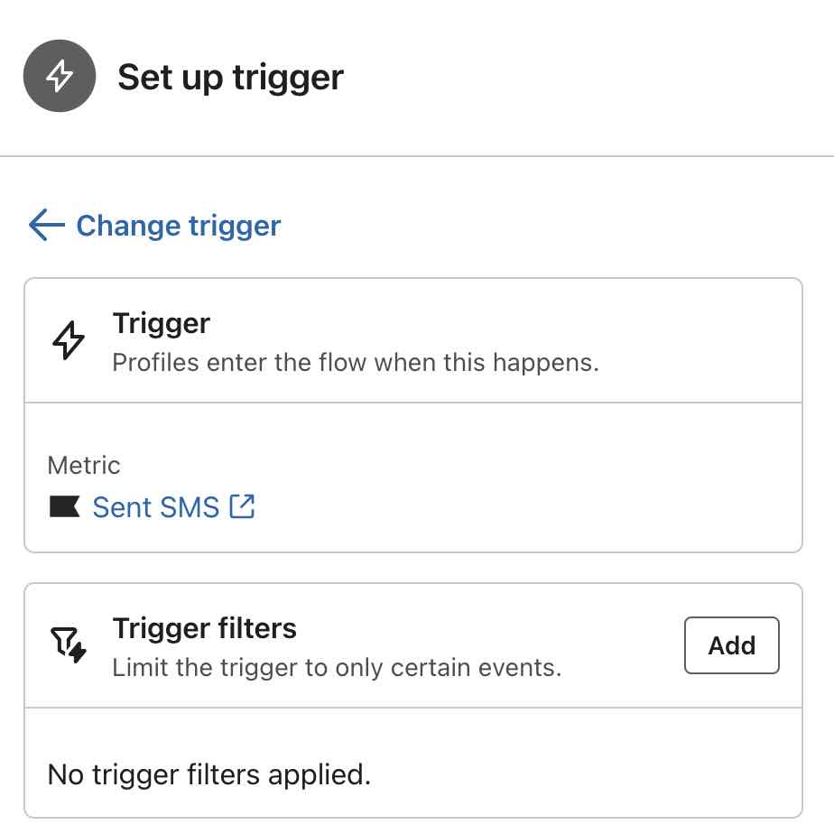 Trigger setup when there are no filters