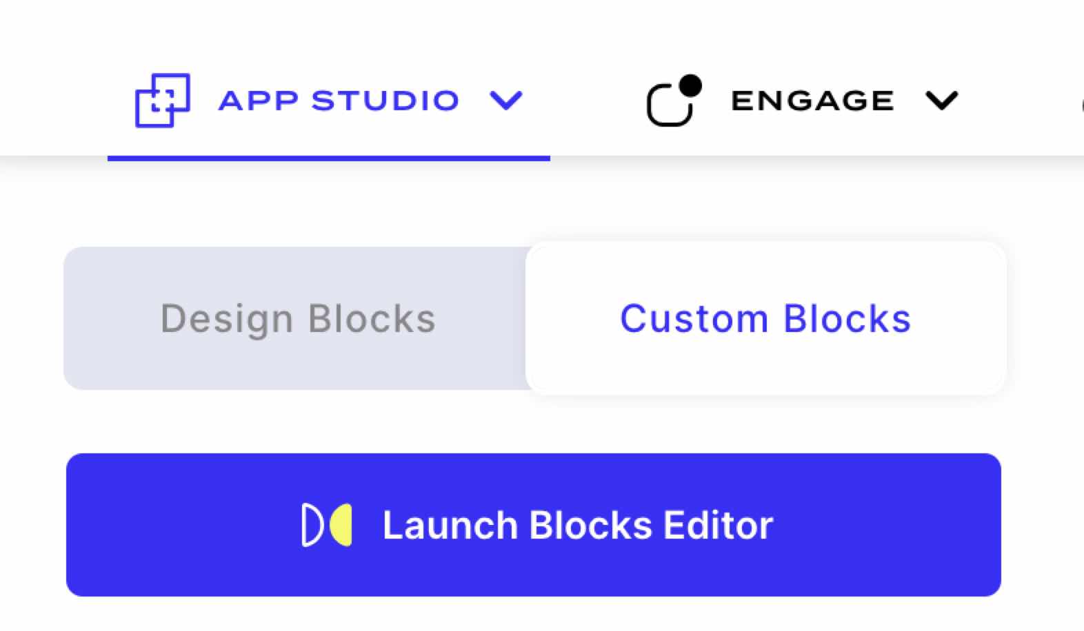 launch blocks editor