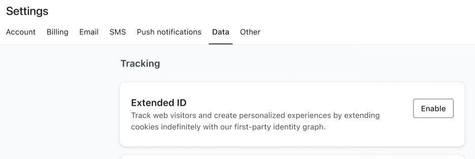 Option to enable extended ID