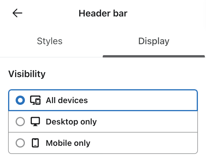 Mobile Display Options on Header Bar.png