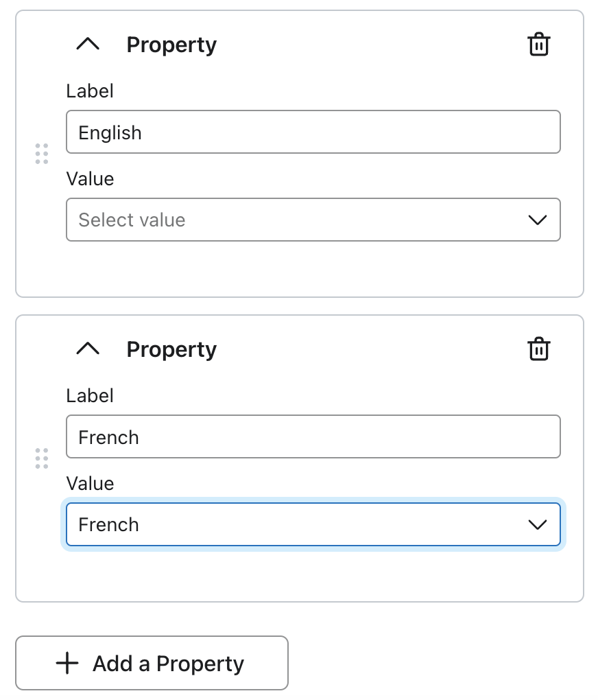 Setting a value for a radio button option