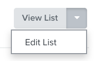 The option to view or edit a list