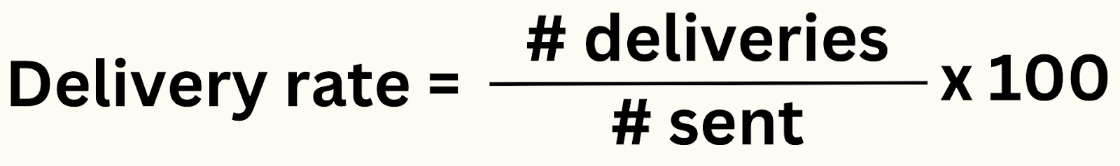 push definitie bezorgpercentage