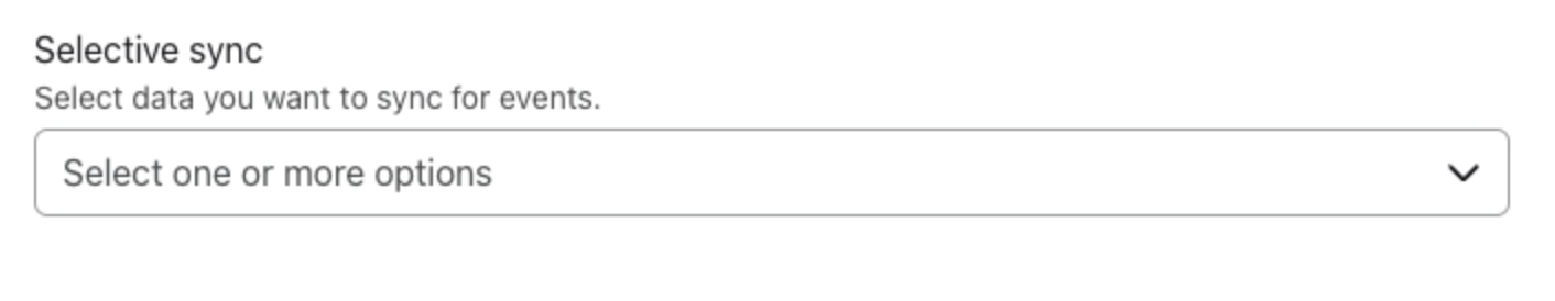 Selectief synchronisatieveld