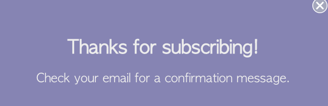 Succesbericht, bevestiging dat iemand zich heeft aangemeld voor e-mail