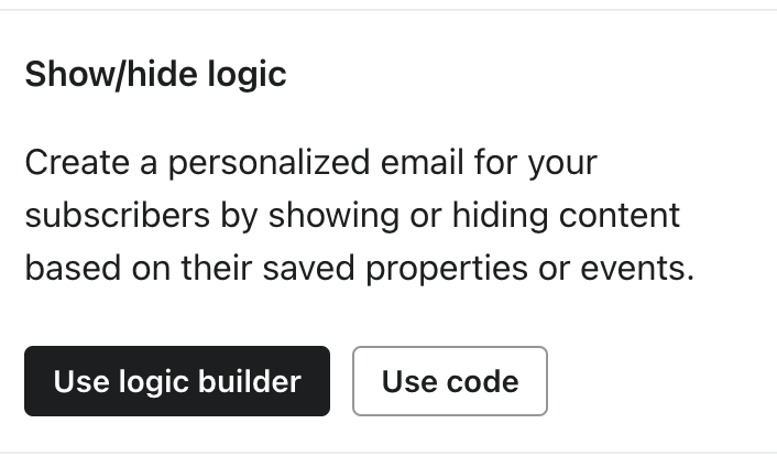 De optie aangepaste code