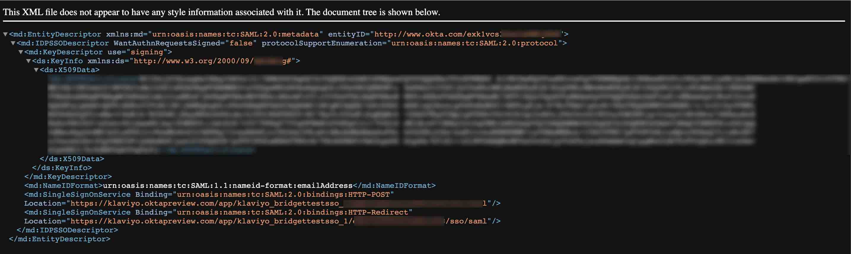 Przykład strony metadanych XML