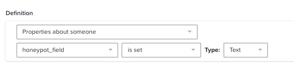 Exempel på honeypot-segment