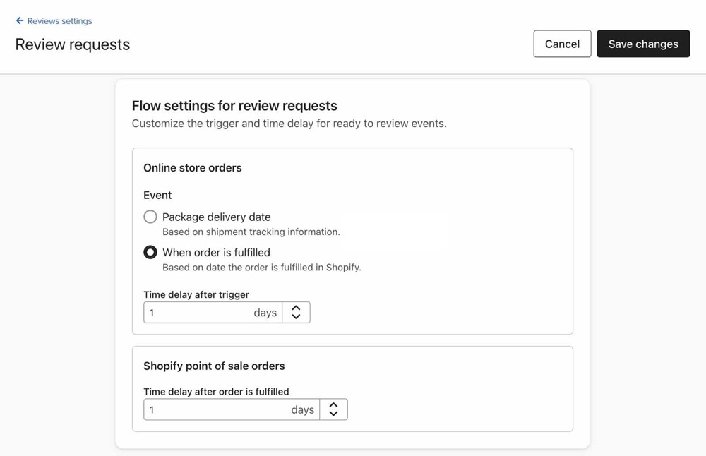 Revisar la configuración del flujo de solicitudes