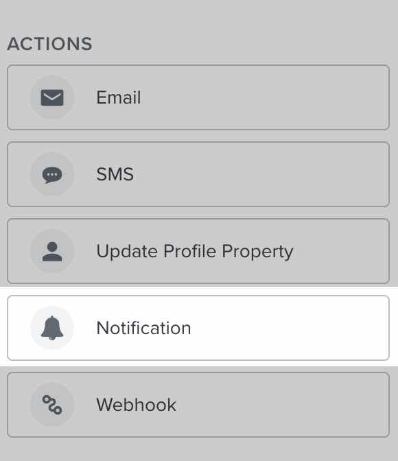 A Acción de notificación