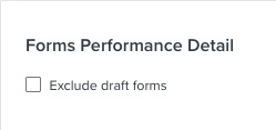 Checkbox option checked removing draft forms from appearing in your detail