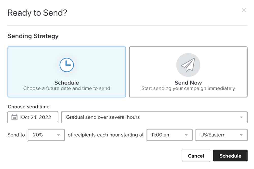 Using batch sending for a re-engagement campaign